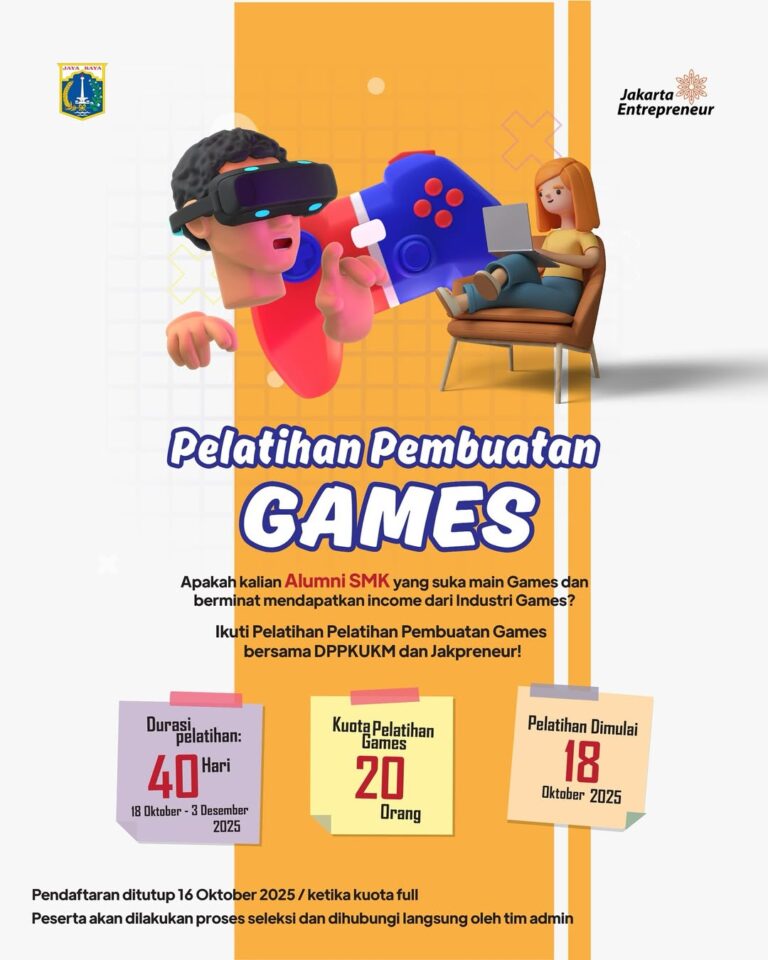 Dinas Perindustrian, Perdagangan, Koperasi, Usaha Kecil dan Menengah bersama Jakpreneur membuka